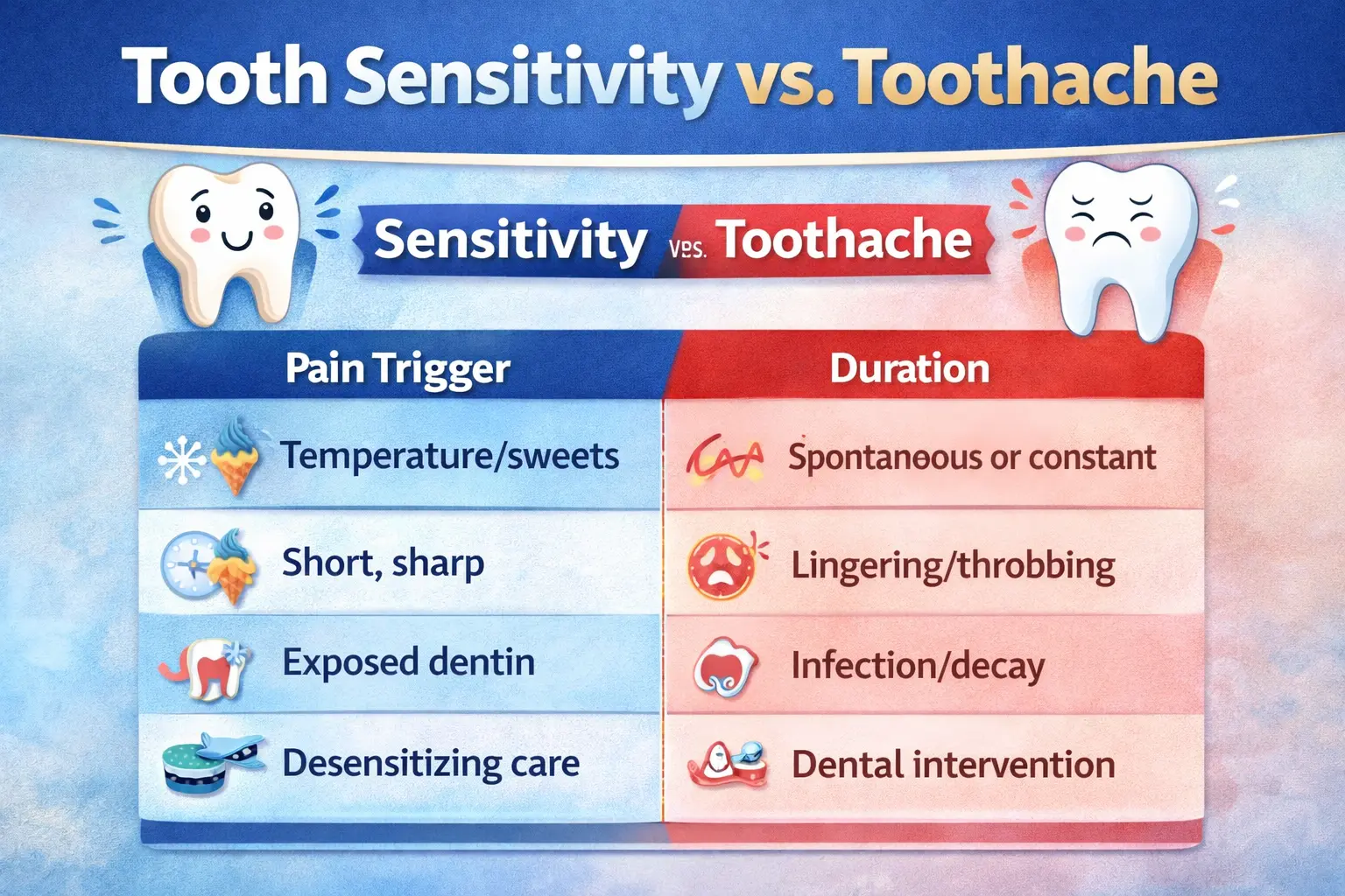Visual showing enamel loss and exposed dentin pathways